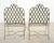Set of Four Rose Tarlow Style Iron Lattice Garden Chairs For Sale - Image 11 of 18