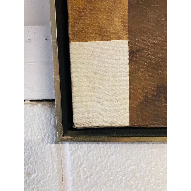 Vintage Mid Century Modern Original Oil Painting For Sale In New York - Image 6 of 6