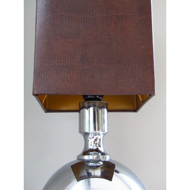Table Lamp in Chrome, 1968 For Sale - Image 6 of 11