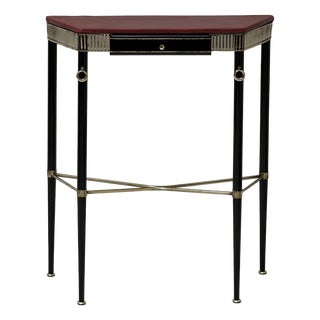 Vintage Console Table in the style of Jacques Adnet, 1950s For Sale