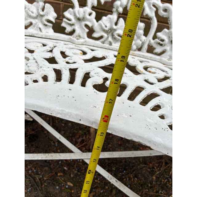 Mid 20th Century Wrought Iron Garden Benches For Sale - Image 6 of 7