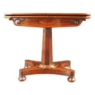 Circa 1835 English William IV Period Games Table For Sale