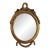 20th Century French Gilt Oval Mirror With Ribbon Crest For Sale