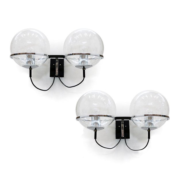 Globe Wall Sconces by Frank Ligtelijn for Raak, 1960s, Set of 2 For Sale - Image 6 of 6