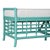 David Francis Luna Bench - Turquoise For Sale - Image 4 of 7