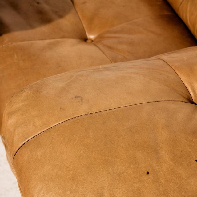 Modular Leather Sofa Set, 1970s, Set of 3 For Sale - Image 11 of 18