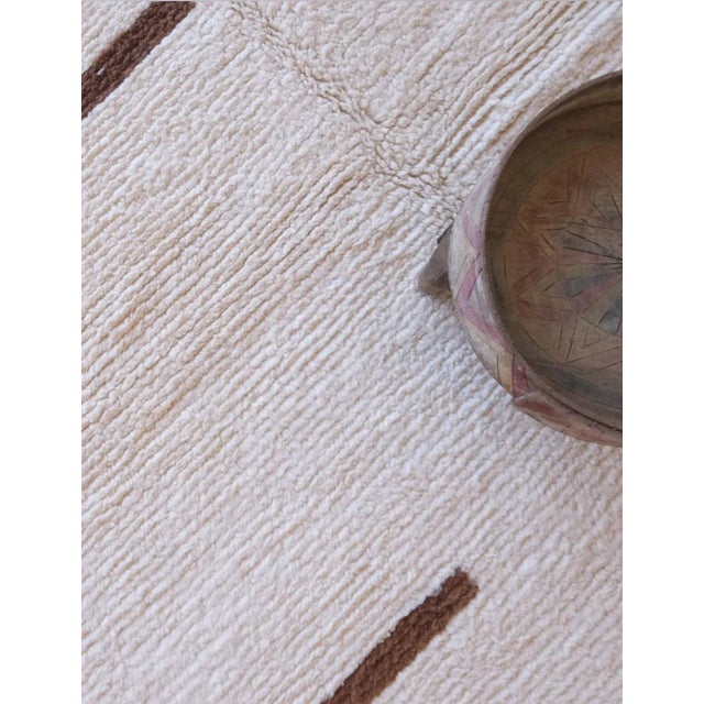 2020s Mocha Brown Moroccan Rug - 9.3 X 7.2 Ft For Sale - Image 5 of 8
