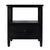 2020s Flagstaff 25 in. W Rectangular Cane 1 Drawer Nightstand with Top Open Shelf, Black Cane For Sale - Image 5 of 9