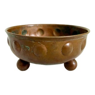 Art Nouveau Copper Bowl by Carl Deffner, Attributed For Sale
