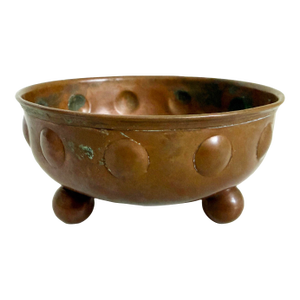 Art Nouveau Copper Bowl by Carl Deffner, Attributed