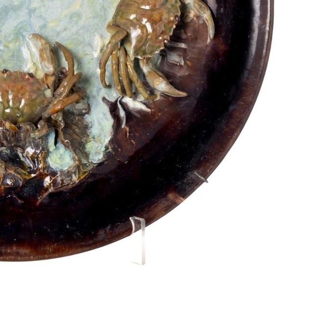 Large Earthenware Plate, 19th Century For Sale - Image 5 of 6