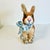 1980s Vintage Arts & Crafts Boho Chic Foil Covered Hand-Painted Papier Mache’ Bunny - Easter For Sale - Image 4 of 18