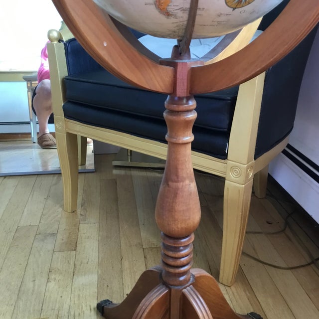 Vintage 1960s Reploge Globe on Stand With Claw Feet For Sale In Boston - Image 6 of 11