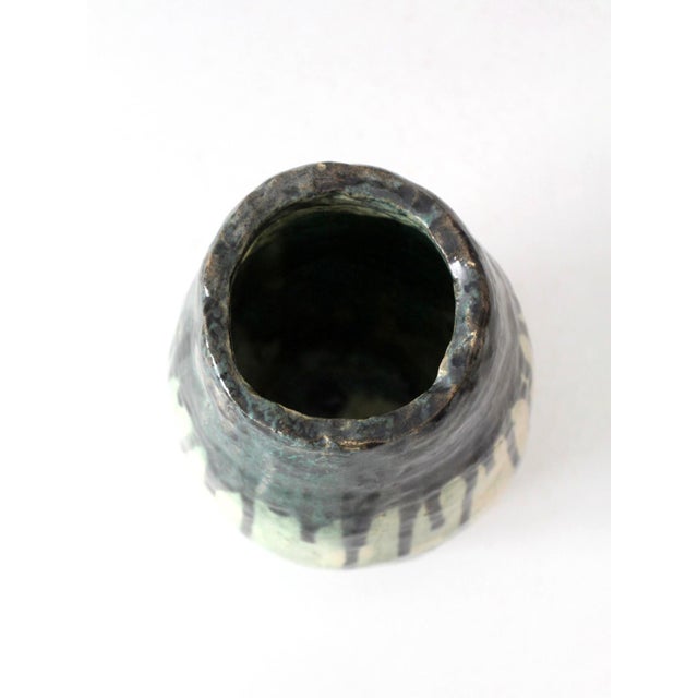 Ceramic Vintage Handmade Studio Pottery Vase For Sale - Image 7 of 14