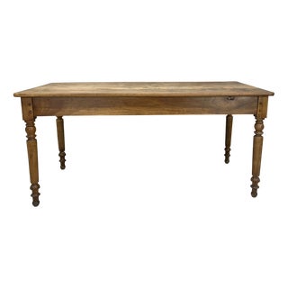 Walnut Wood Bistro Table, 1920s For Sale
