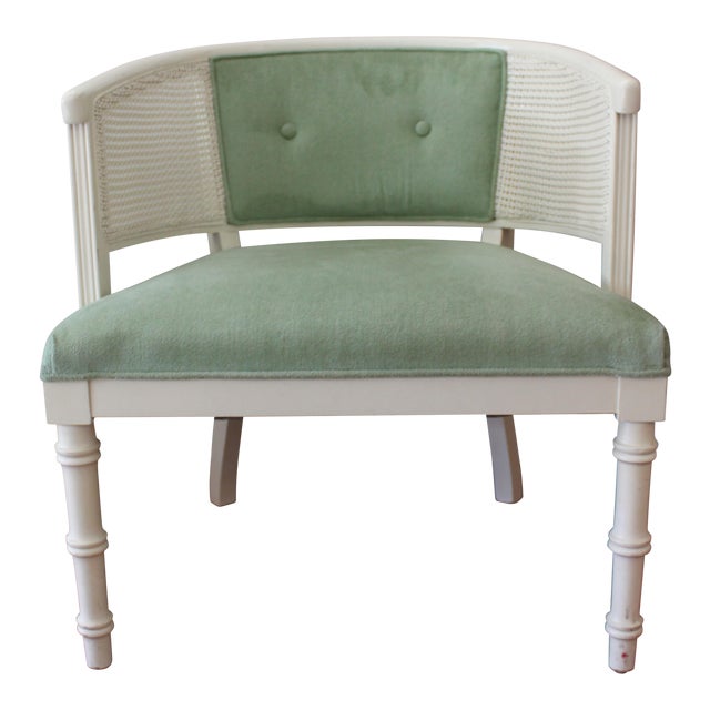 Bamboo Accent Club Chair | Chairish