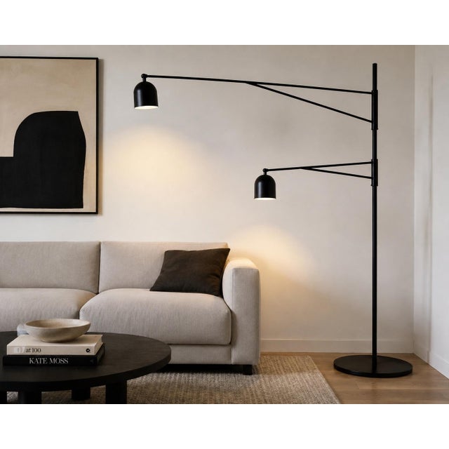 Anatomy Design for Karakter “Awkward” Double-Arm Black Metal Floor Lamp The Awkward Floor Lamp, designed by Anatomy Design...