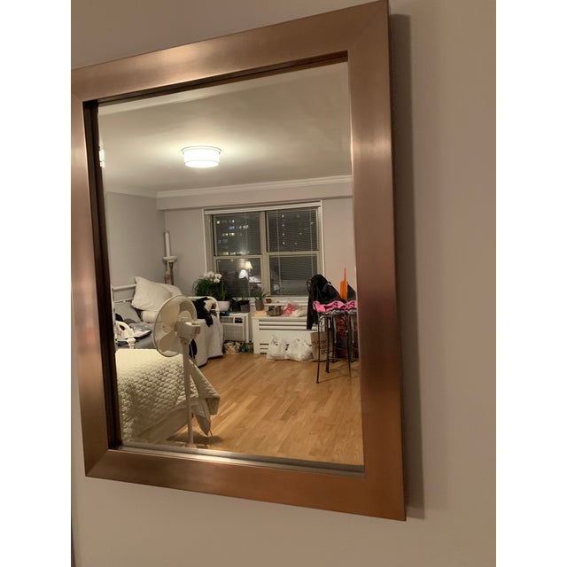 Nice quality and modern chromed color mirror. A great wall accent!