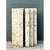 This pair of table pedestals is carved from natural coquina stone, a fossilized shell-and-coral aggregate that gives each...