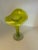 Chartreuse Art Nouveau Art Glass Vase, Jack-in-the-Pulpit For Sale - Image 8 of 10