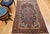 Black 19th Century Persian Farahan Sarouk Rug, Hand-Knotted Wool, Floral Pattern, Navy & Plum Red, 4x6 For Sale - Image 8 of 18