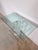 Lucite Helix Console Table With Custom Glass Top, Post Modern 1980s Handmade For Sale - Image 9 of 17