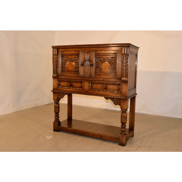 Late 19th-C. Ipswitch Oak Server For Sale - Image 9 of 13
