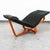 Black Mid Century Danish Modern Lounge Chair Chaise Black Suede Ap Denmark Recliner MCM For Sale - Image 8 of 12