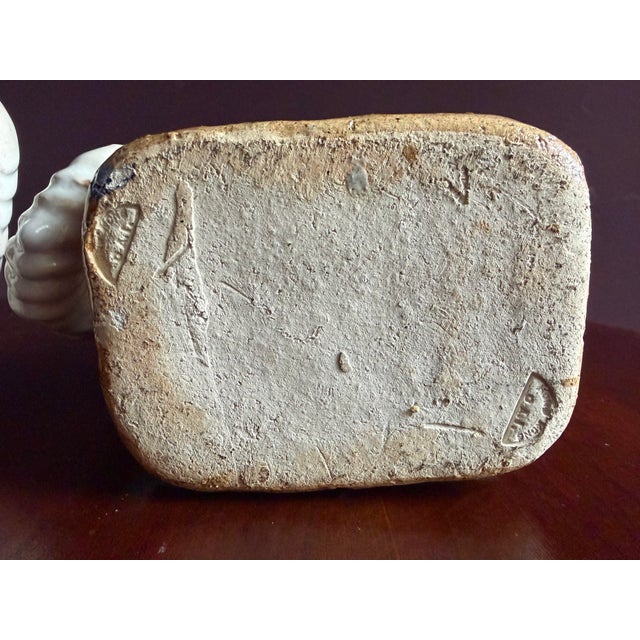 Chinese Beautiful Pair of Vintage Porcelain Elephant Stands / Bookends. For Sale In Chicago - Image 6 of 6