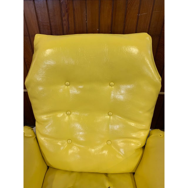Plastic Mid Century Swivel Space Age Chair in the Style of Morris Futorian For Sale - Image 7 of 9