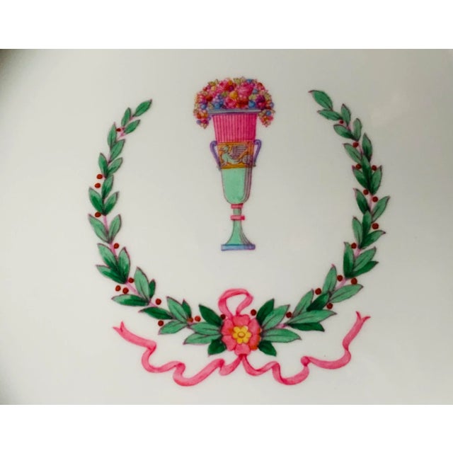 Spode Copeland Hand-Painted Serving Plate/Charger With Aqua Border, c.1900, 10.5" For Sale - Image 17 of 18