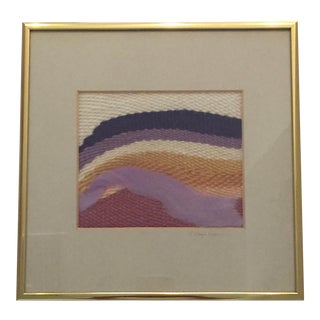 Framed Textile Art by Sandra Leigh Robbins For Sale