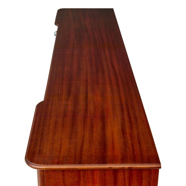 Mid century scandinavian sideboard with bookcase circa 1970. Stylish swedish made sideboard/ open bookcase, veneered in...