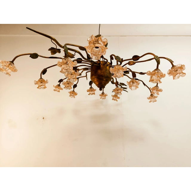18-Light Ceiling Light in Murano Glass For Sale - Image 11 of 13
