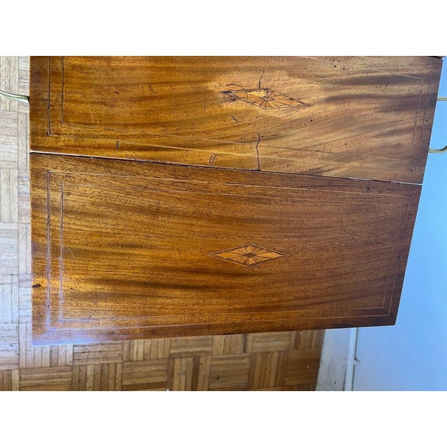 Wood Early 20th Century George III Style Mahogany Two Tier Side Table For Sale - Image 7 of 12