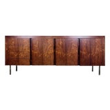 Mid Century Modern Milo Baughman Style Rosewood Credenza For Sale