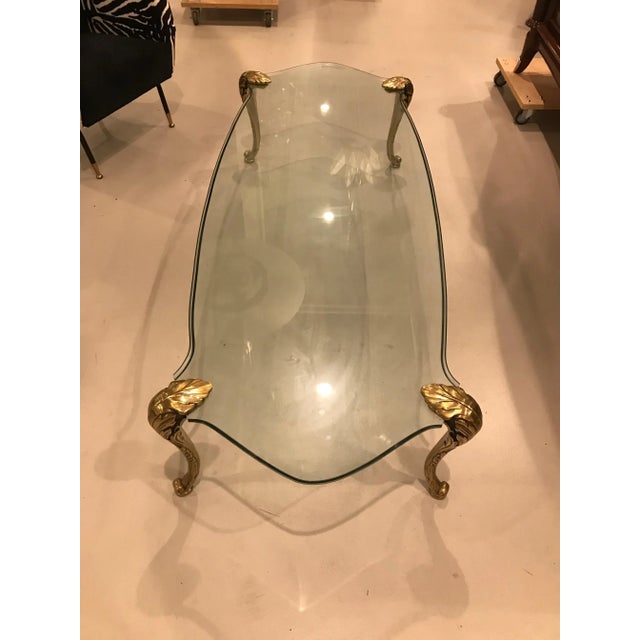Mid-Century Modern glass coffee table.
