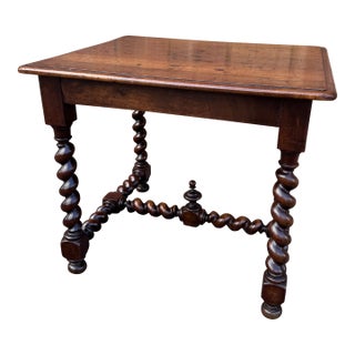 19th Century Barley Twist Side Table For Sale