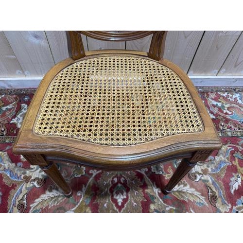 Louis XVI Style Wickerwork Medallion Chairs, Set of 6 For Sale - Image 5 of 10