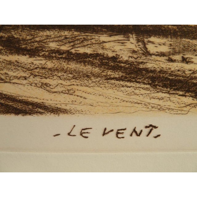 Gerard Diaz, Le vent, Etching For Sale - Image 6 of 8
