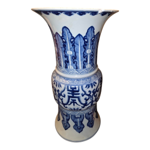 Blue and White Beaker Vase Chien Lung Period
