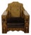 Moroccan 1900s Club Chair with Geometric Bone Inlay and Cushion For Sale