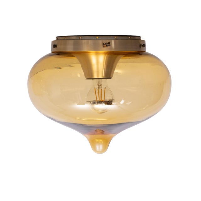 Smoked Glass Drop Ceiling Lights from Dijkstra Lamps, 1970s, Set of 3 For Sale - Image 10 of 18