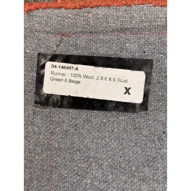 2ft 6in × 9ft 1in Traditional Floral Wool Runner Rug For Sale - Image 11 of 12