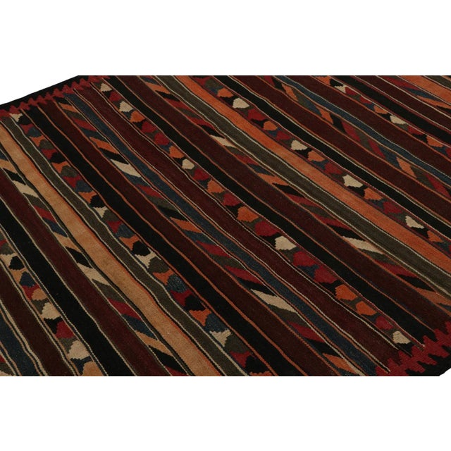 Rug & Kilim 1950s Vintage Afghan Tribal Kilim in Colorful Geometric Patterns For Sale - Image 4 of 7