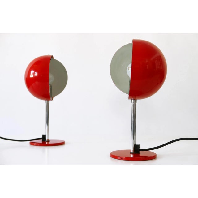 Mid-Century Moon Table Lamps from Hustadt Leuchten, 1960s, Set of 2 For Sale - Image 12 of 18