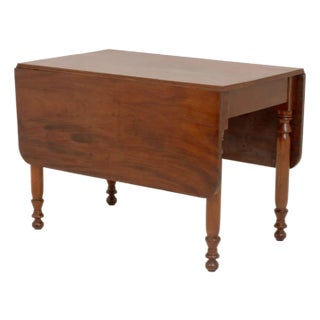 American Federal Mahogany Drop Leaf Table For Sale