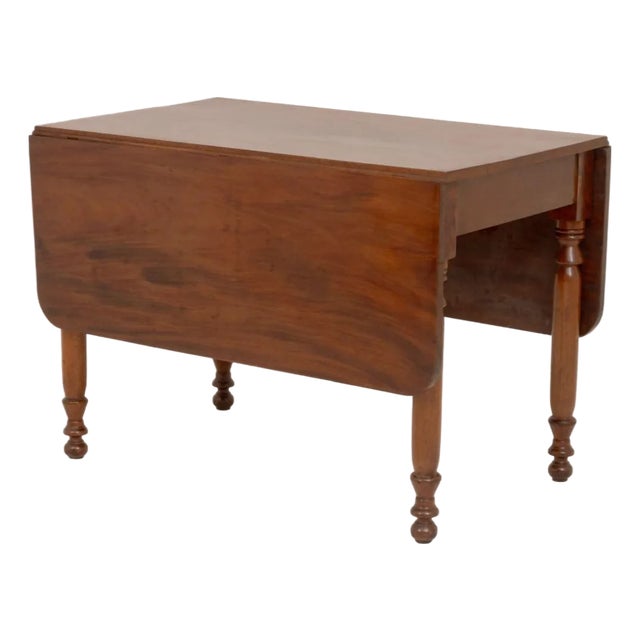 American Federal Mahogany Drop Leaf Table For Sale