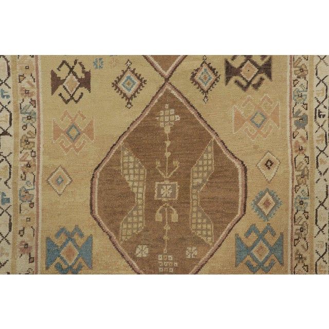 Rug & Kilim Antique Persian Kurdish Runner Rug With Geometric Medallion Design - Rug & Kilim For Sale - Image 4 of 7
