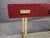 Red Murano Glass Console Table with Three Drawers and Brass Legs from Justfurnituress SRL For Sale - Image 6 of 8